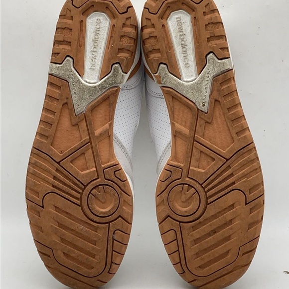 New Balance 550 Trainers White/Burnt Orange size 10 Y2K - Picture 4 of 7